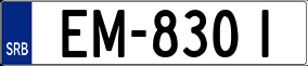Trailer License Plate